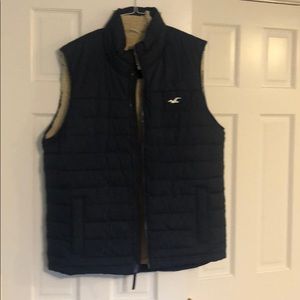 Navy Blue Hollister vest